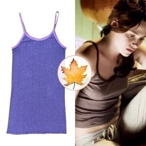 Sparkle • Drop Needle Cami Tank Tunic Two Tone Purple L ASO Bella Swan